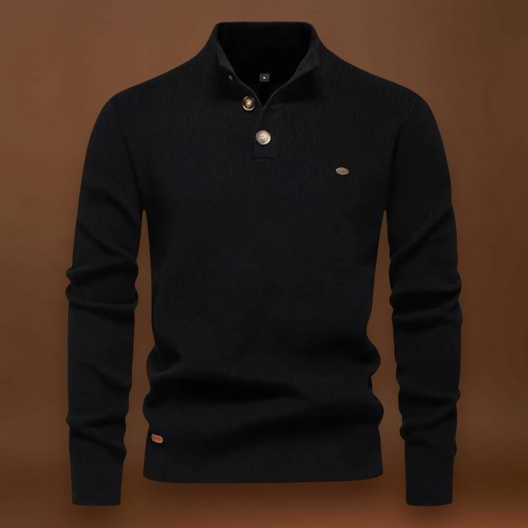 Tormás - Magas Nyakú Kötött Pulóver Kényelmesen