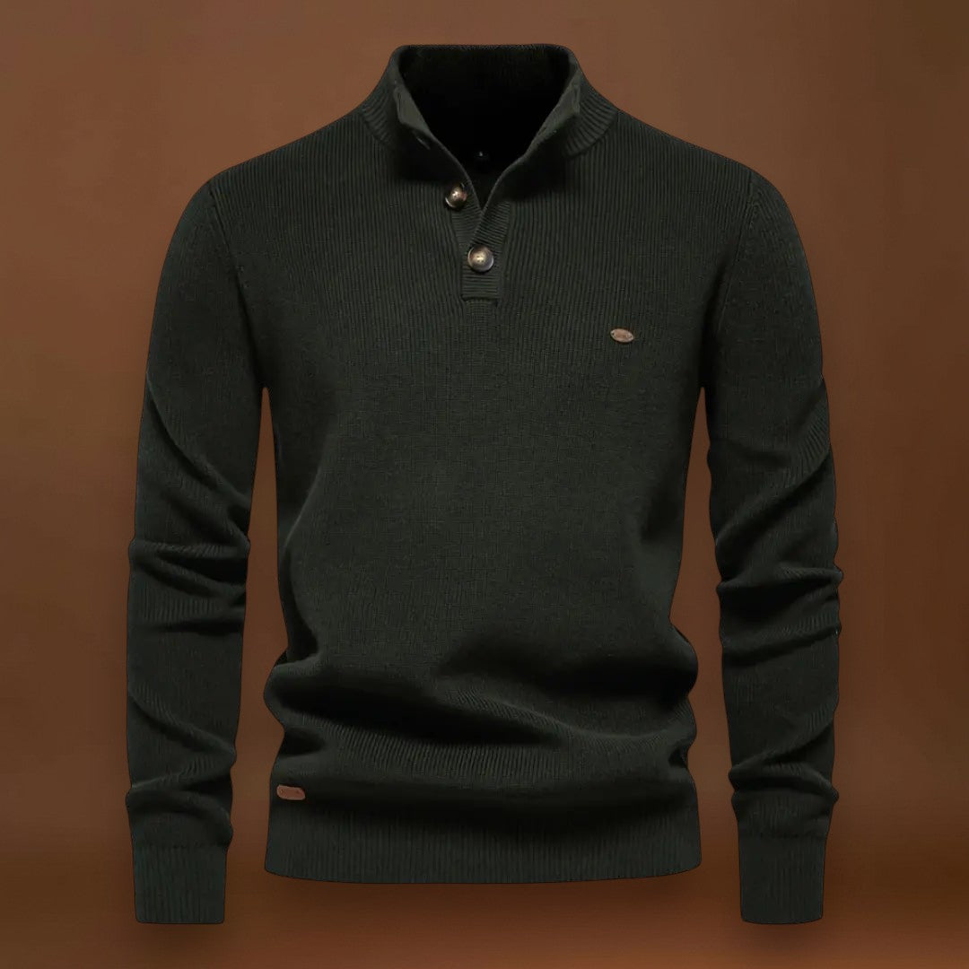 Tormás - Magas Nyakú Kötött Pulóver Kényelmesen