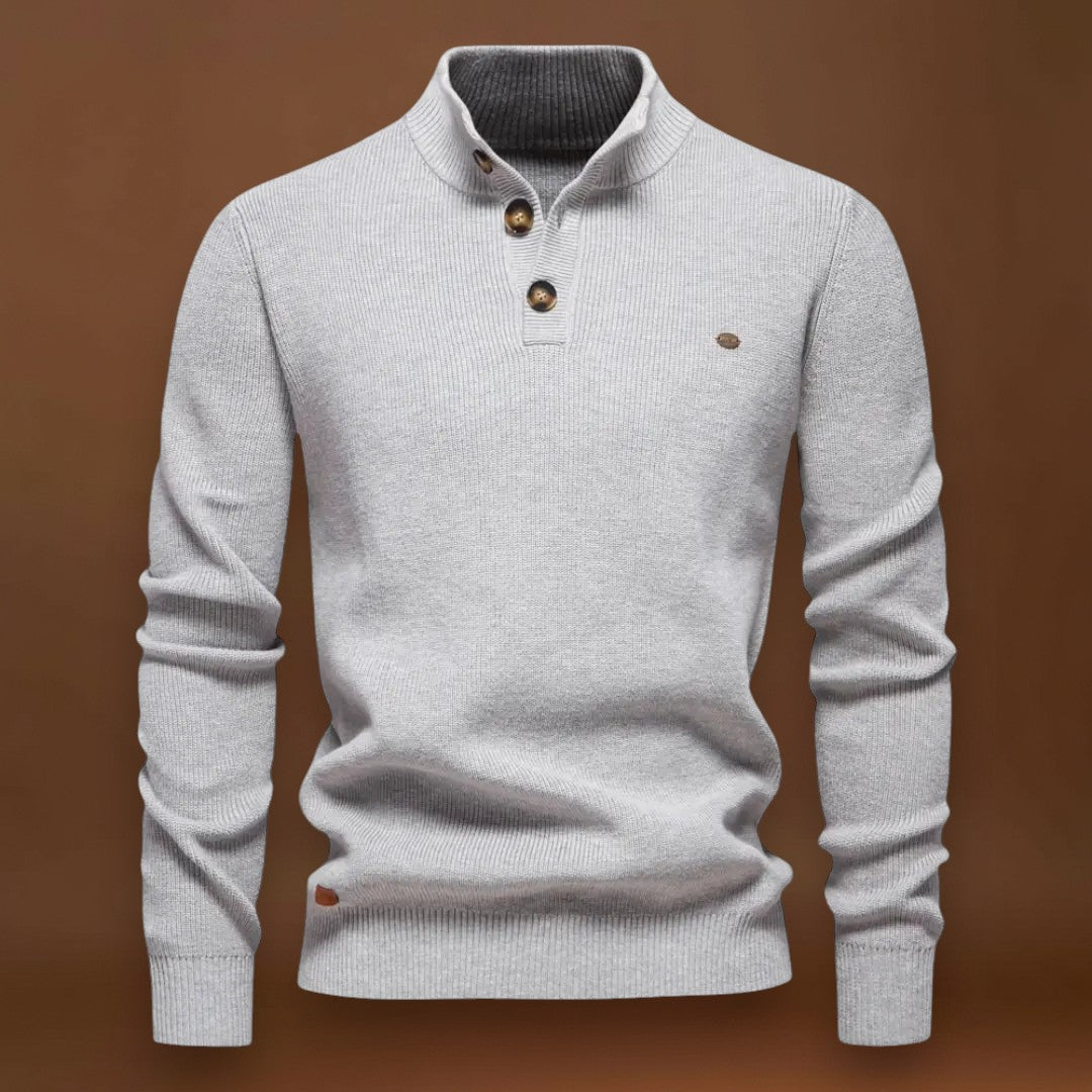 Tormás - Magas Nyakú Kötött Pulóver Kényelmesen