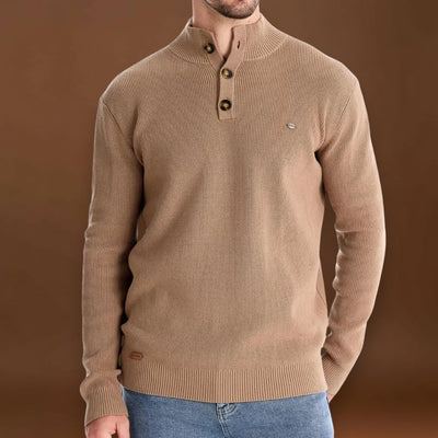 Tormás - Magas Nyakú Kötött Pulóver Kényelmesen