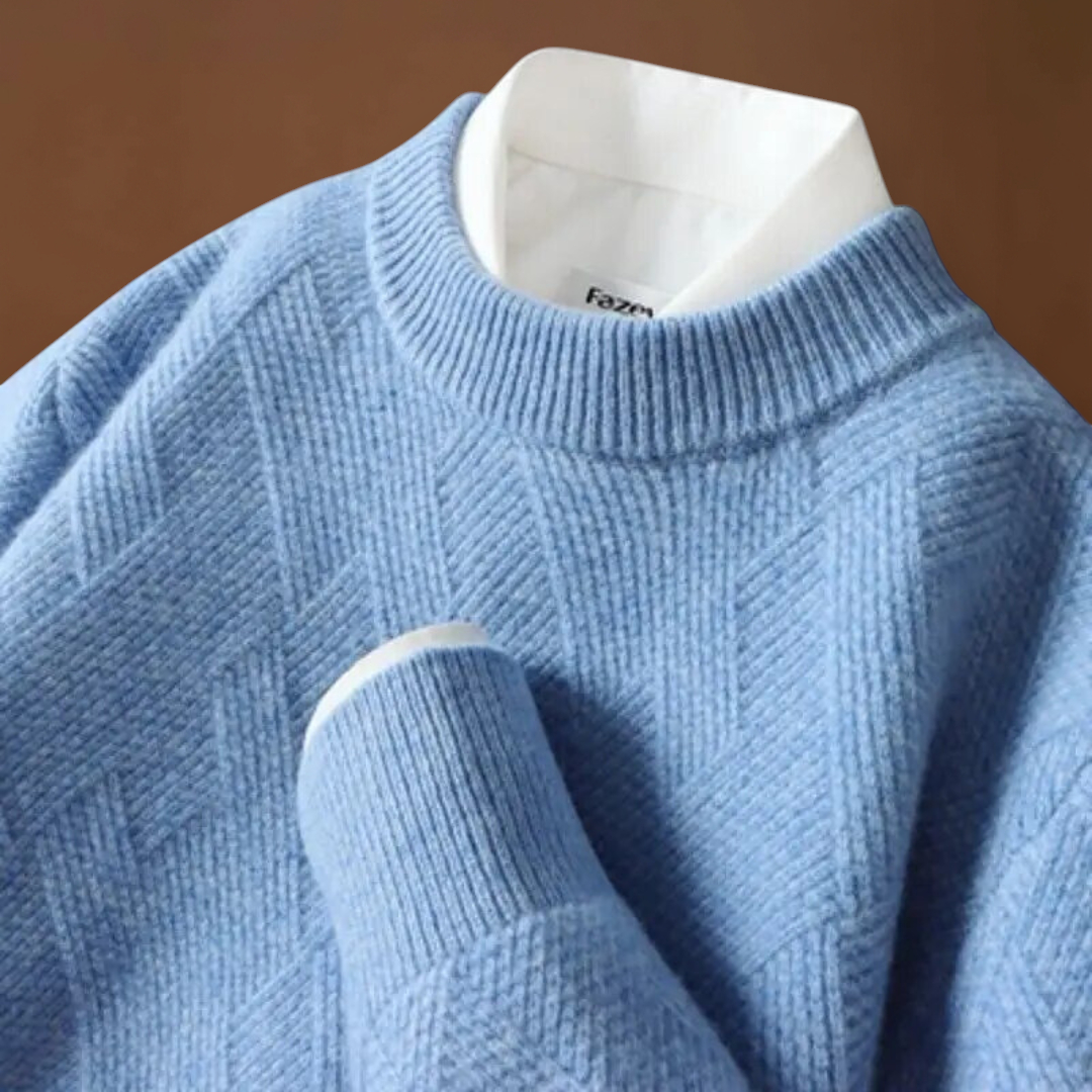 Kolos - Lélegző Jacquard Kötött Pulóver