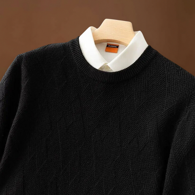 Kolos - Lélegző Jacquard Kötött Pulóver