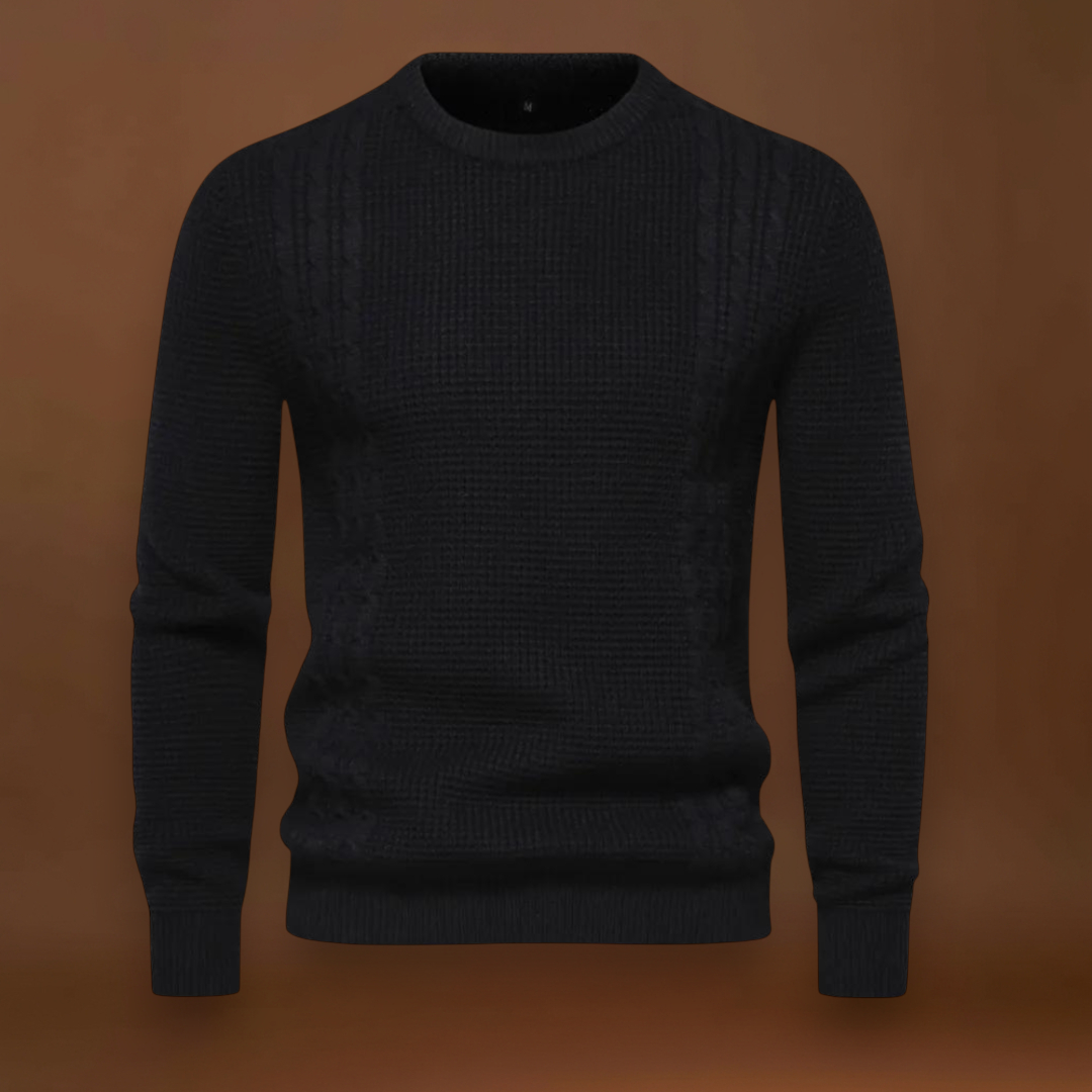 Gyula - Patchwork Kötött Pulóver Többrétegű Kényelem