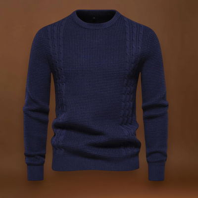 Gyula - Patchwork Kötött Pulóver Többrétegű Kényelem