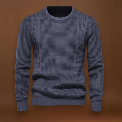 Gyula - Patchwork Kötött Pulóver Többrétegű Kényelem