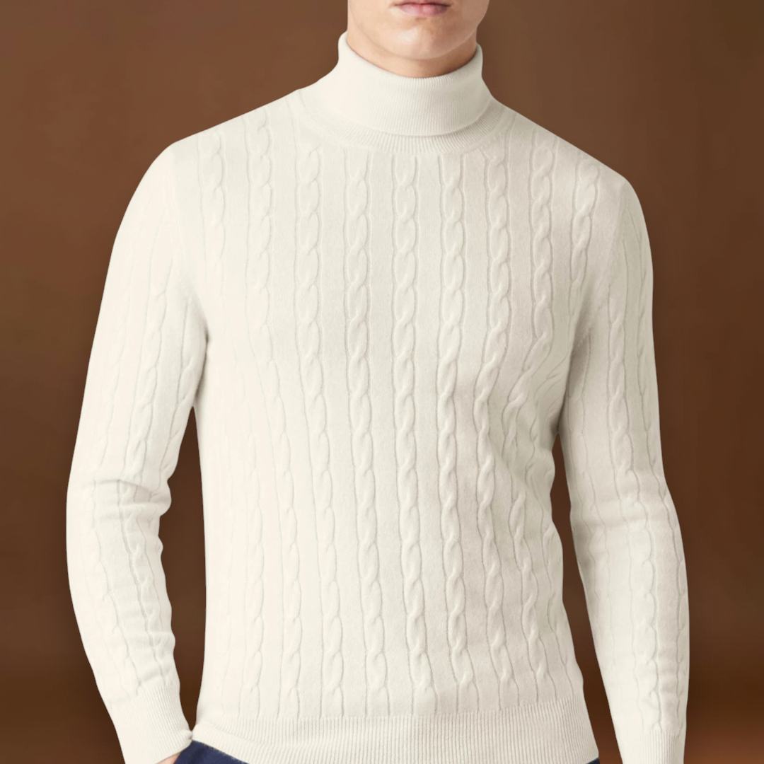 Ulászló - Extra Kényelmes Poliészter Kötött Pulóver