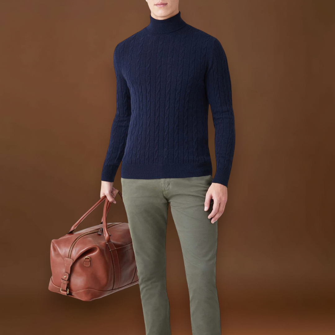 Ulászló - Extra Kényelmes Poliészter Kötött Pulóver