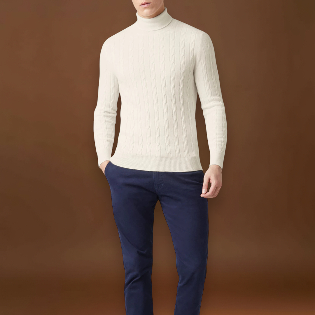 Ulászló - Extra Kényelmes Poliészter Kötött Pulóver