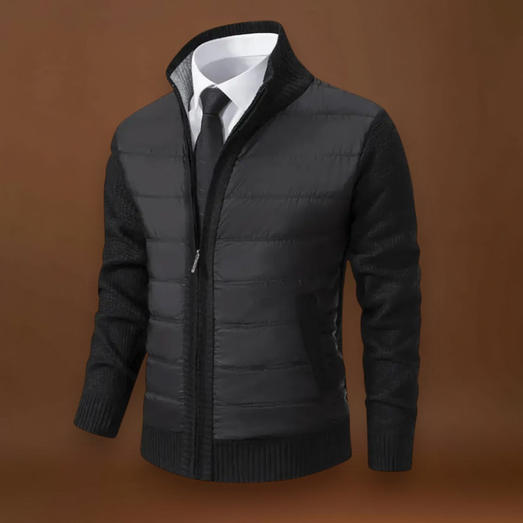 Jenő - Cipzáras Kötött Pulóver