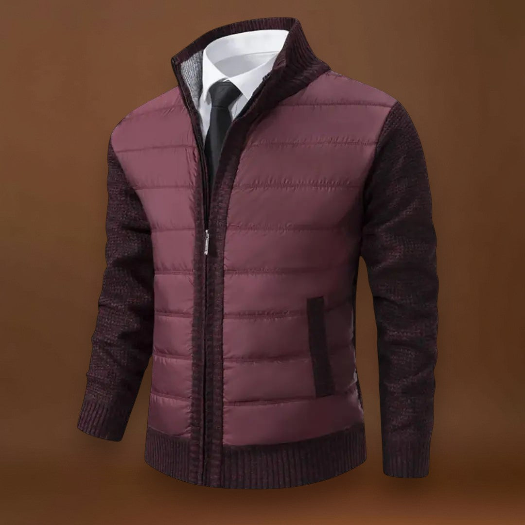 Jenő - Cipzáras Kötött Pulóver