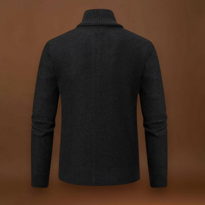 Jenő - Cipzáras Kötött Pulóver