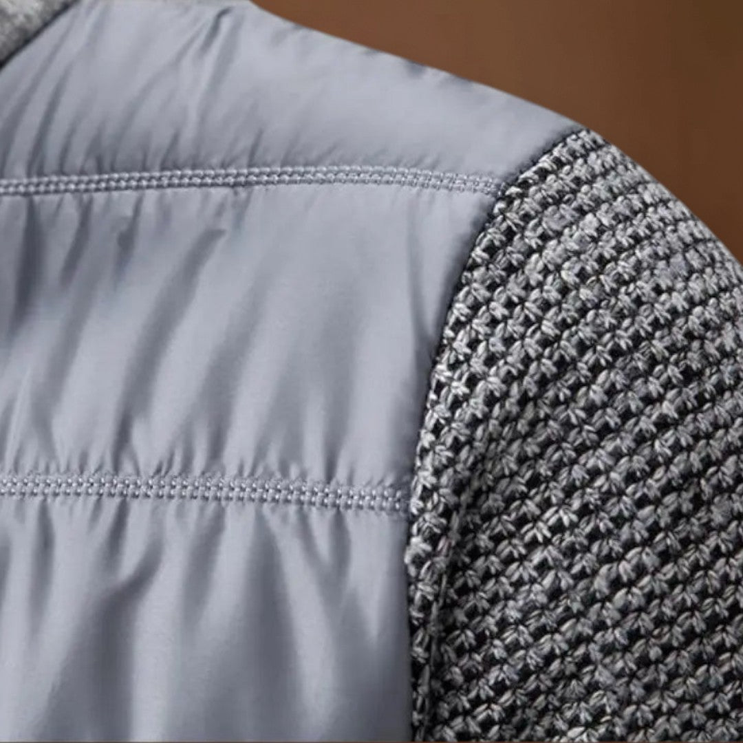 Jenő - Cipzáras Kötött Pulóver