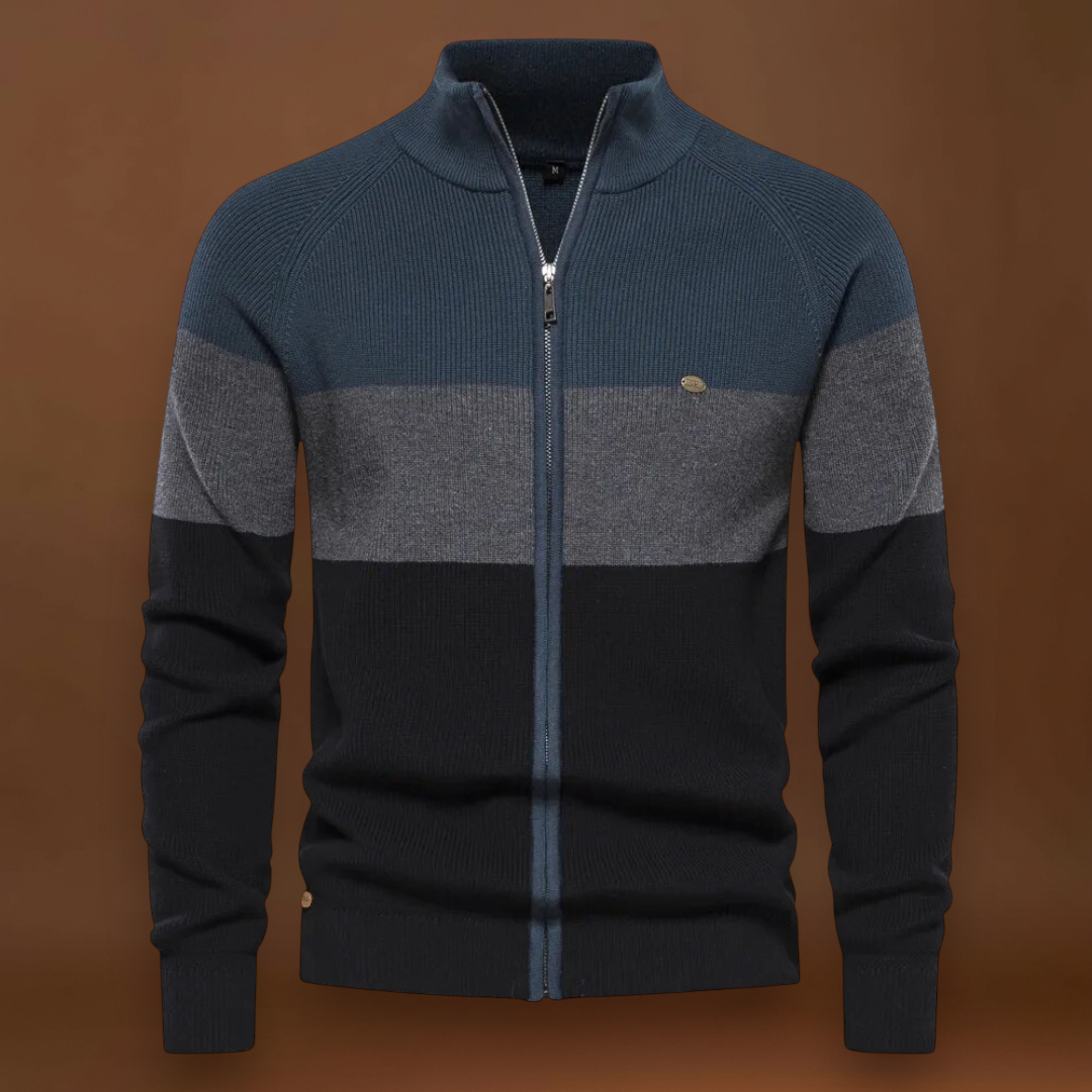 Károly - Cipzáras Kötött Kardigán