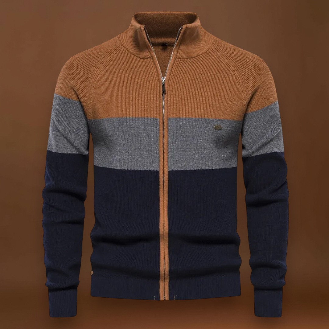 Károly - Cipzáras Kötött Kardigán