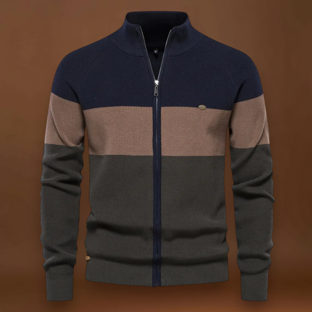 Károly - Cipzáras Kötött Kardigán