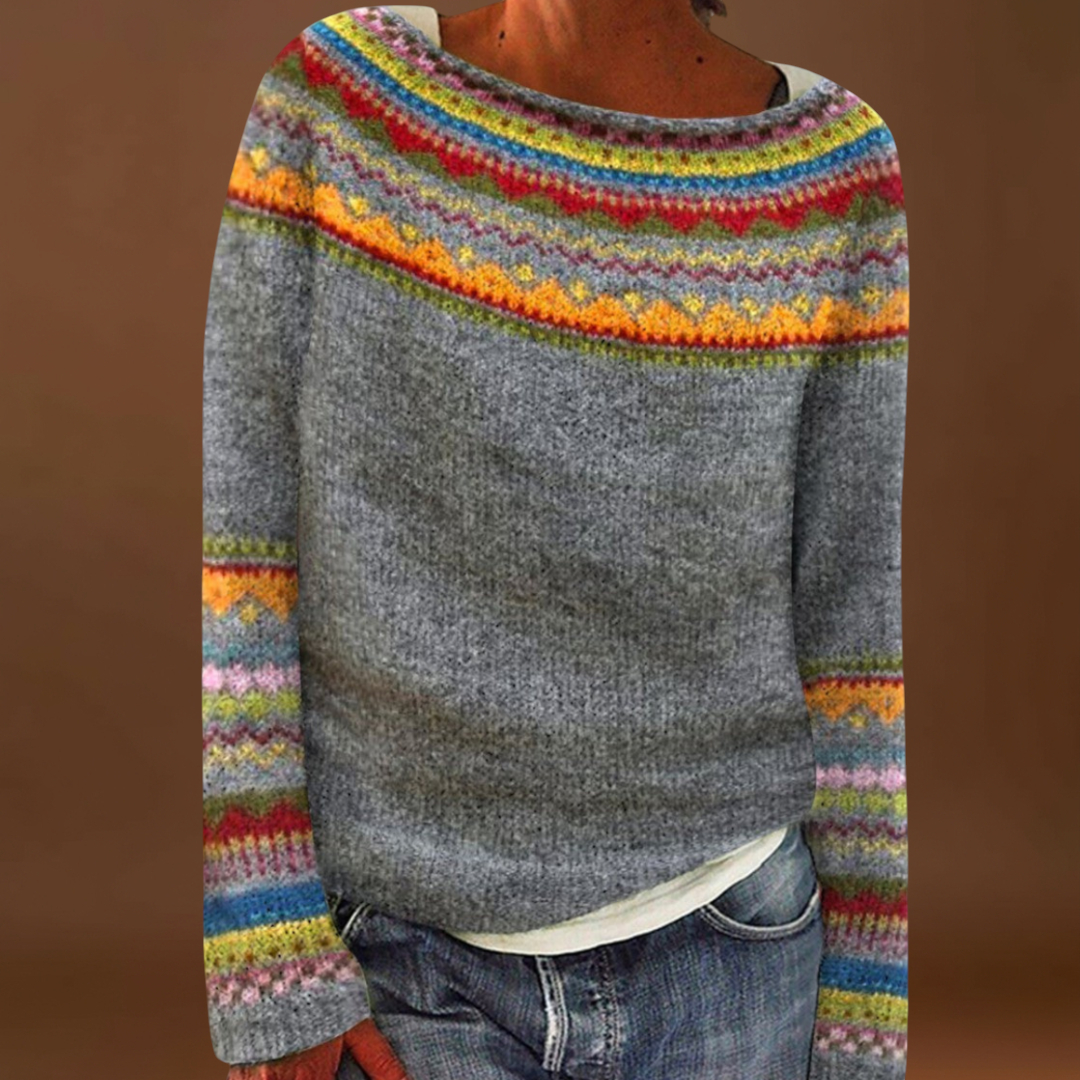 Annaróza - Kényelmes retro pulóver