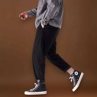 Elvin - Fekete bársony nadrág