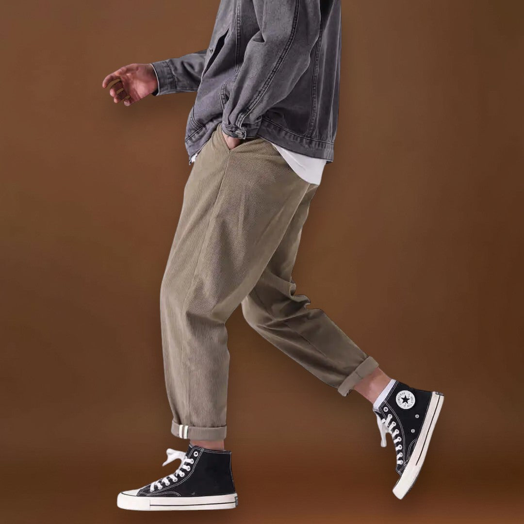 Edvért - Kaki bársony nadrág