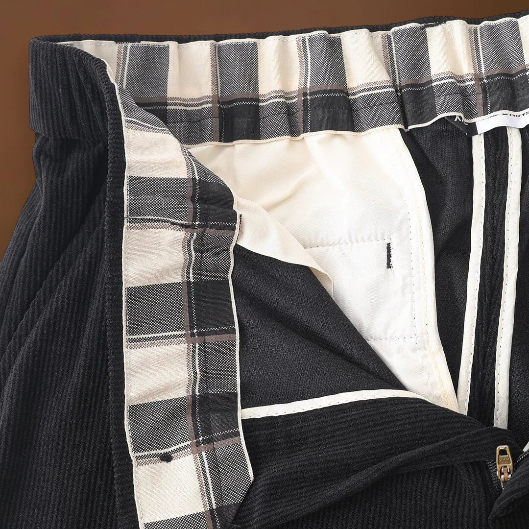 Elvin - Fekete bársony nadrág