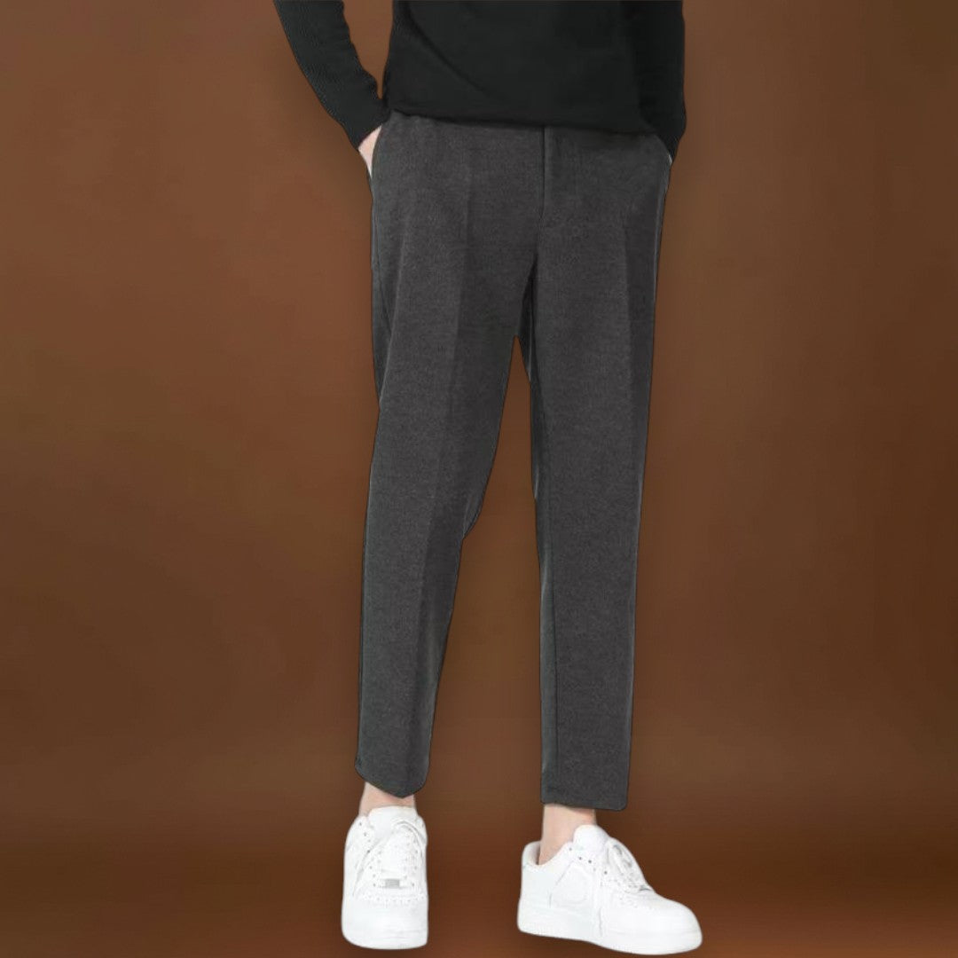 Detrik - Fekete pamut lezser nadrág