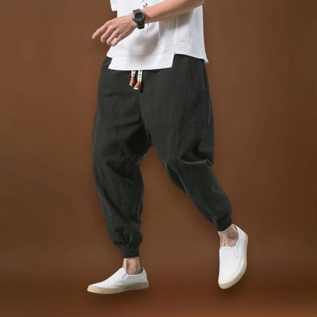 Gyurit - Kényelmes pamut harem nadrág Piros