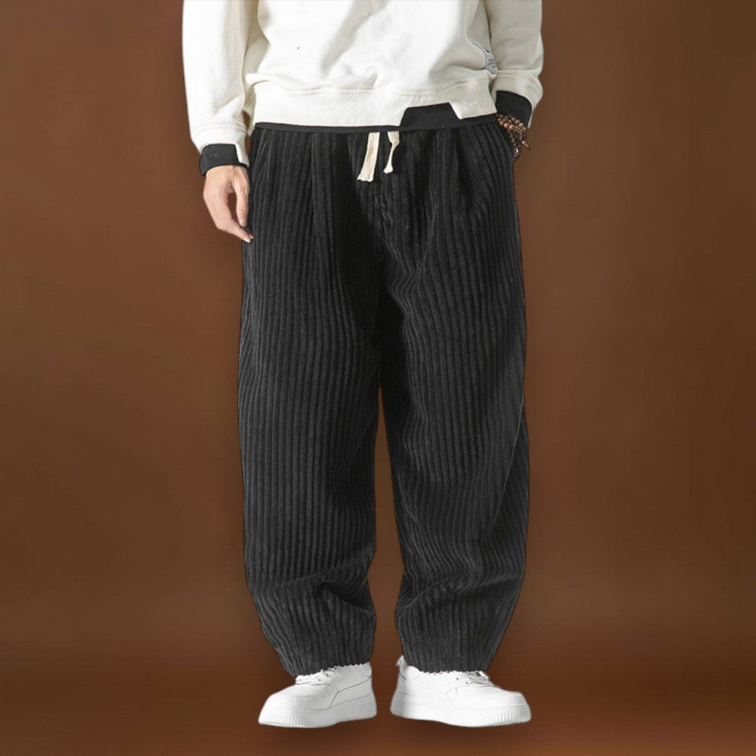 Gádor - Csíkos bársonynadrág Szürke