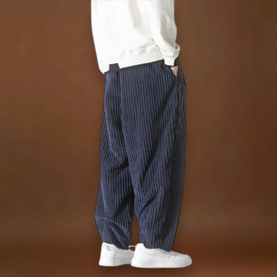 Gádor - Csíkos bársonynadrág Szürke