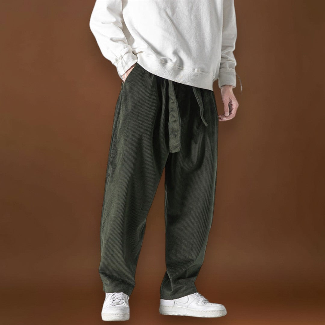 Franyó - Vellúrból készült nadrág Zöld vellúr nadrág