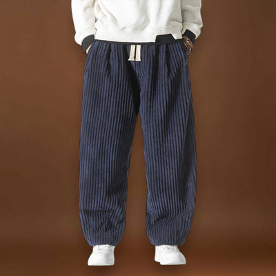 Gádor - Csíkos bársonynadrág Szürke