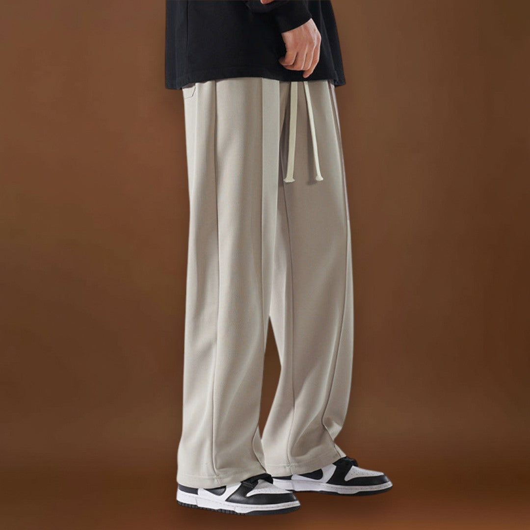 Fehér - Japán kényelmi nadrágok Barna