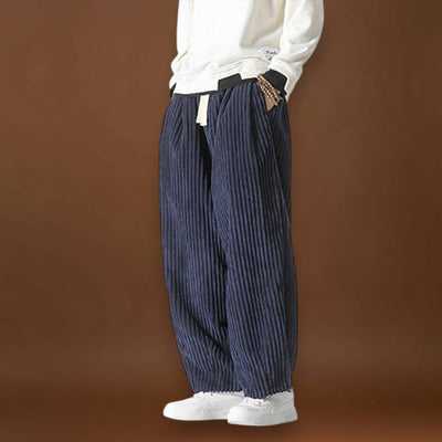 Gádor - Csíkos bársonynadrág Szürke