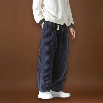 Gádor - Csíkos bársonynadrág Szürke