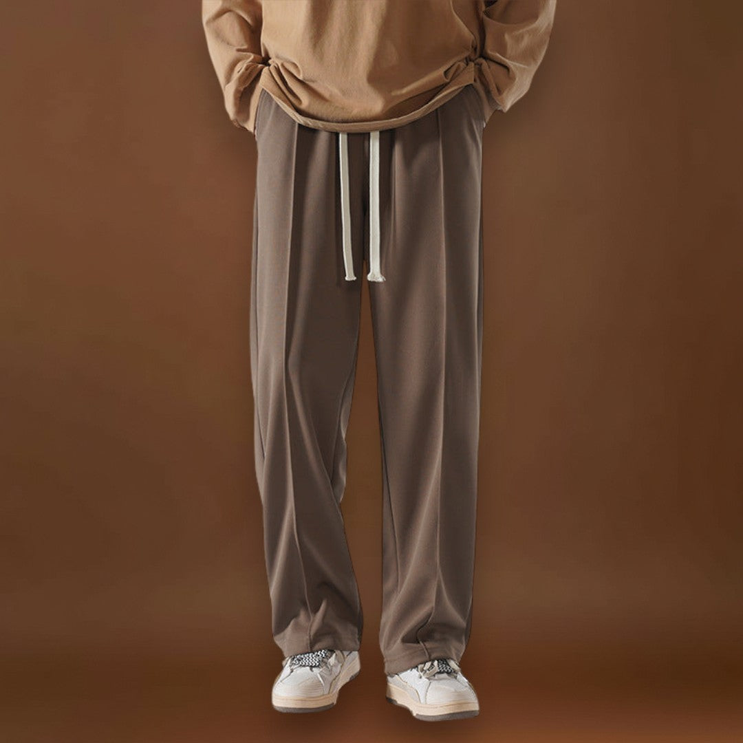 Fehér - Japán kényelmi nadrágok Barna