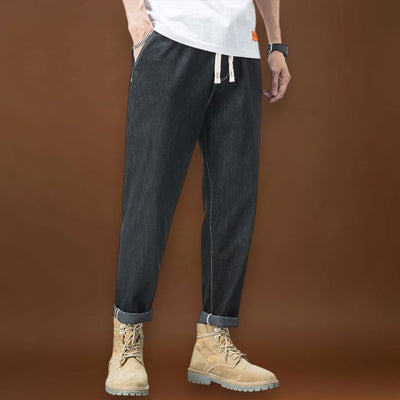 Egri - Komfortos Fekete Farmer Nadrág