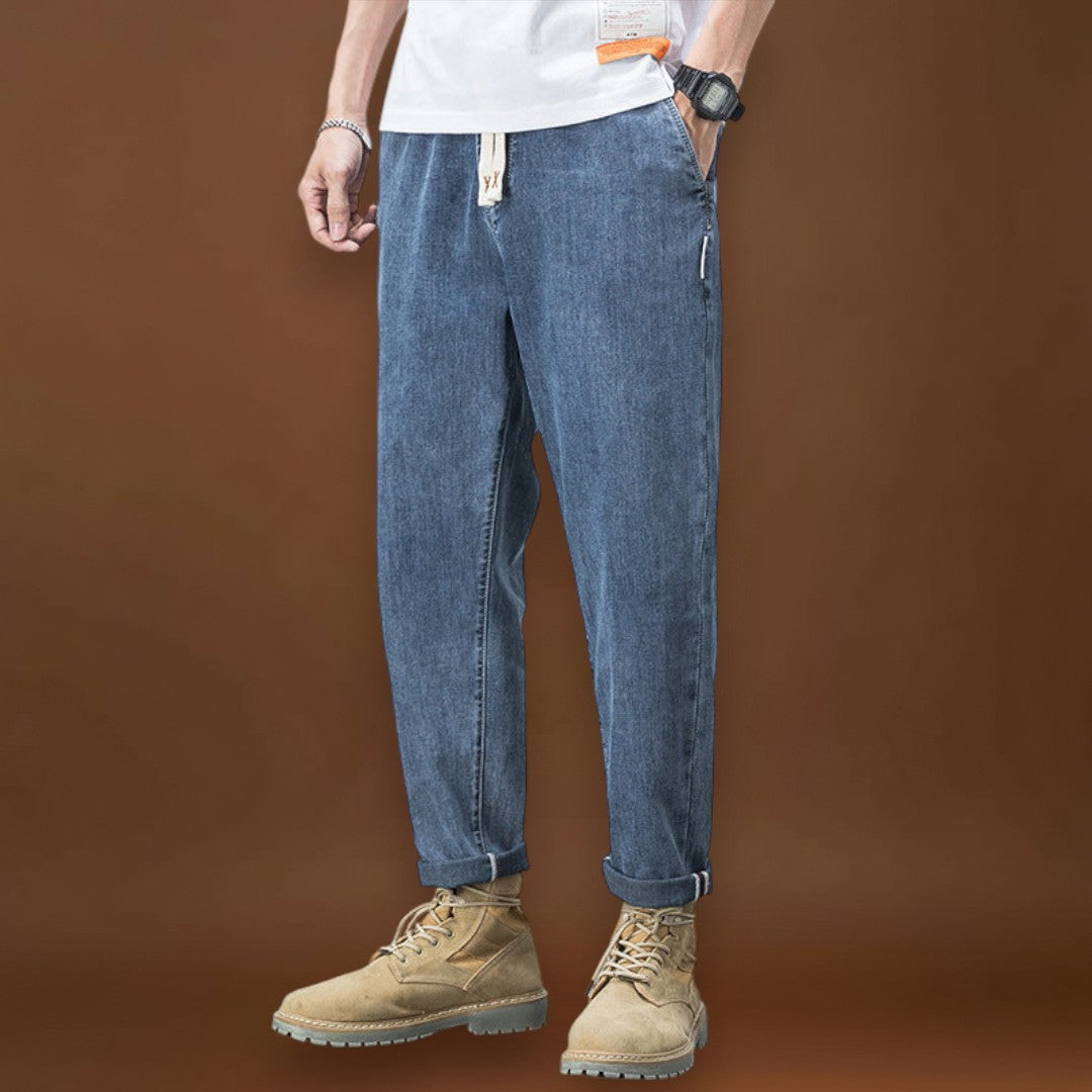 Egri - Komfortos Fekete Farmer Nadrág