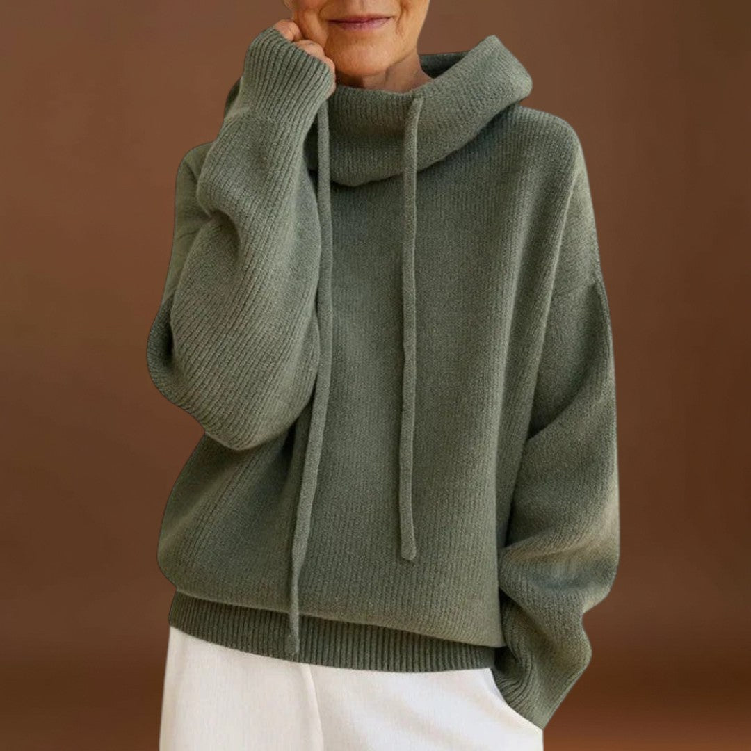 Edna - Kényelmes Magas Nyakú Pulóver