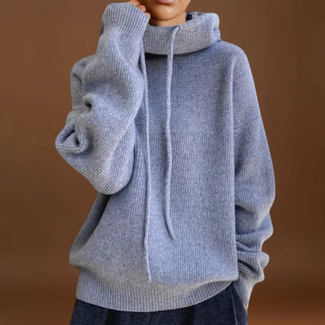 Edna - Kényelmes Magas Nyakú Pulóver