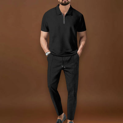 Póló és Nadrág Szett – Koordinált Megjelenés Keverék Anyagból