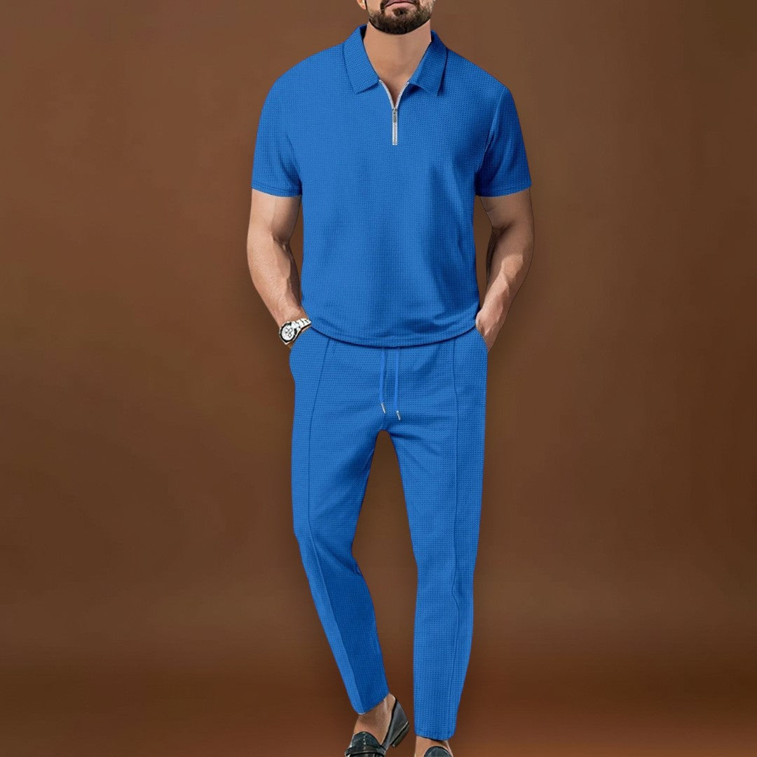 Póló és Nadrág Szett – Koordinált Megjelenés Keverék Anyagból