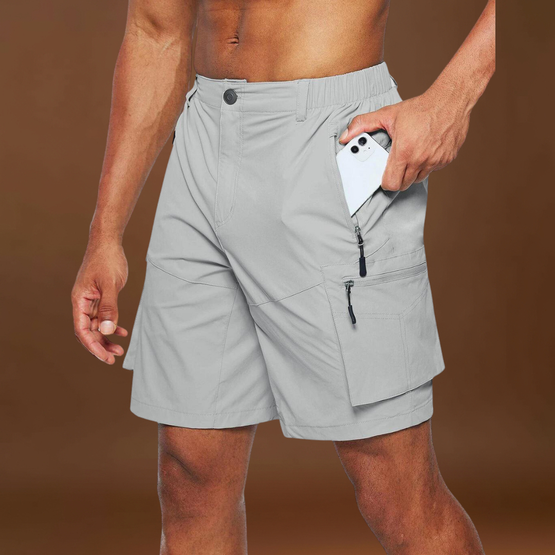 Poliészter keverék rövidnadrág – Több zseb és biztonságos tárolás