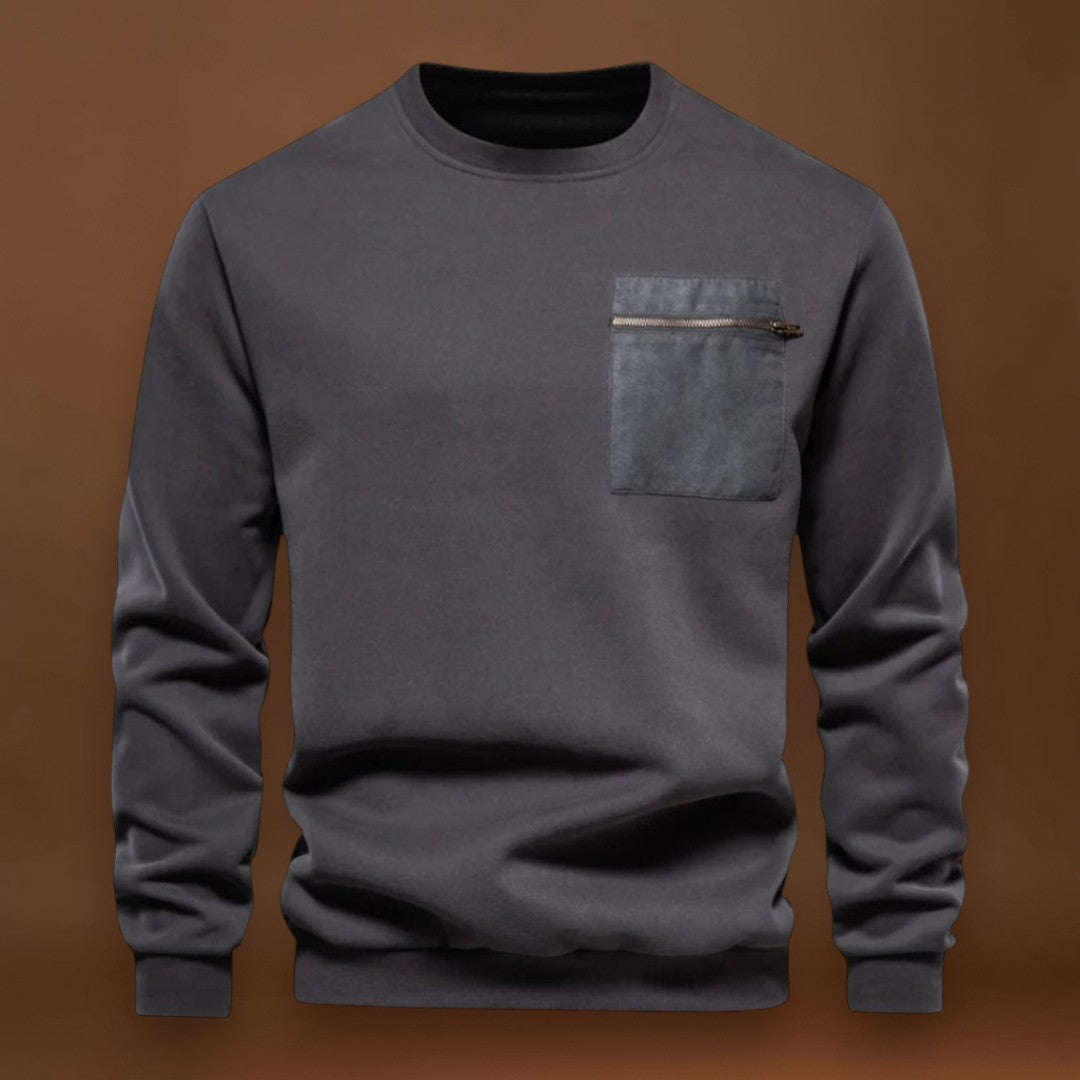 Előd - Kényelmes Kerek Nyakú Pulóver