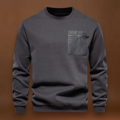 Előd - Kényelmes Kerek Nyakú Pulóver