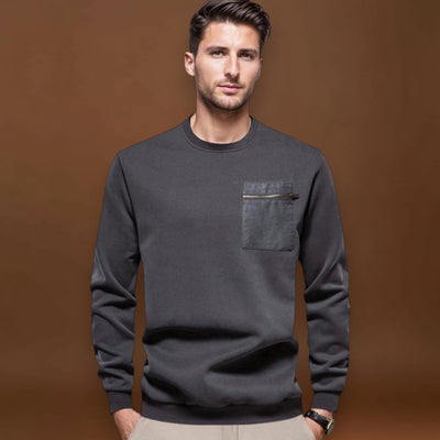 Tamás - Kényelmes Kerek Nyakú Pulóver