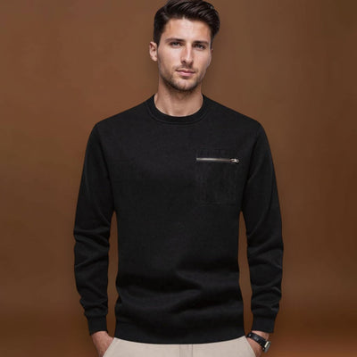 Tamás - Kényelmes Kerek Nyakú Pulóver