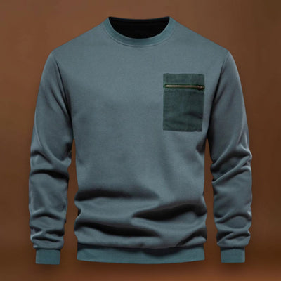 Tamás - Kényelmes Kerek Nyakú Pulóver