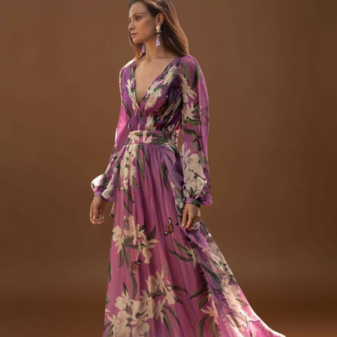 Gyöngyi - Magas minőségű elegáns maxi ruha