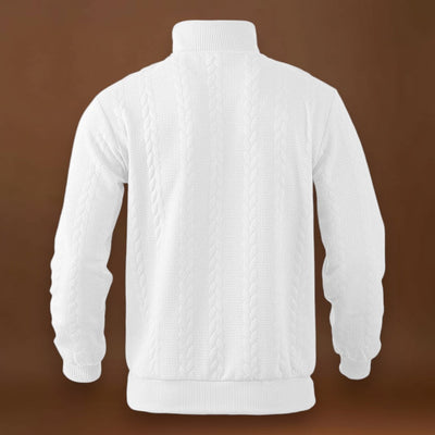 Erik - Fél-Zippes Pulóver Légáteresztő Mikrofinom Szövet