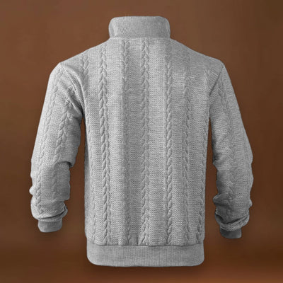 Erik - Fél-Zippes Pulóver Légáteresztő Mikrofinom Szövet