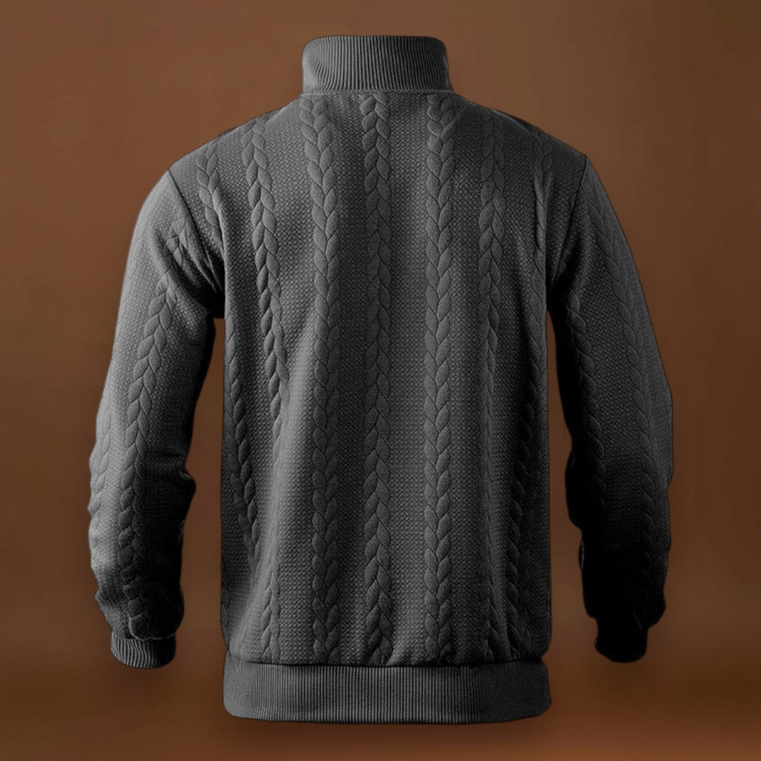 Tivadar - Fél-Zip Pulóver Finom Lélegző Szövet