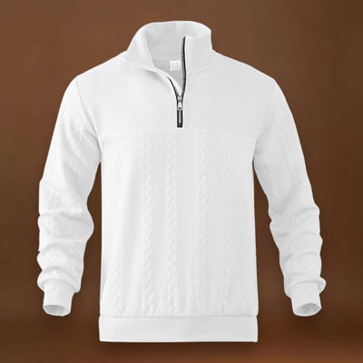 Tivadar - Fél-Zip Pulóver Finom Lélegző Szövet